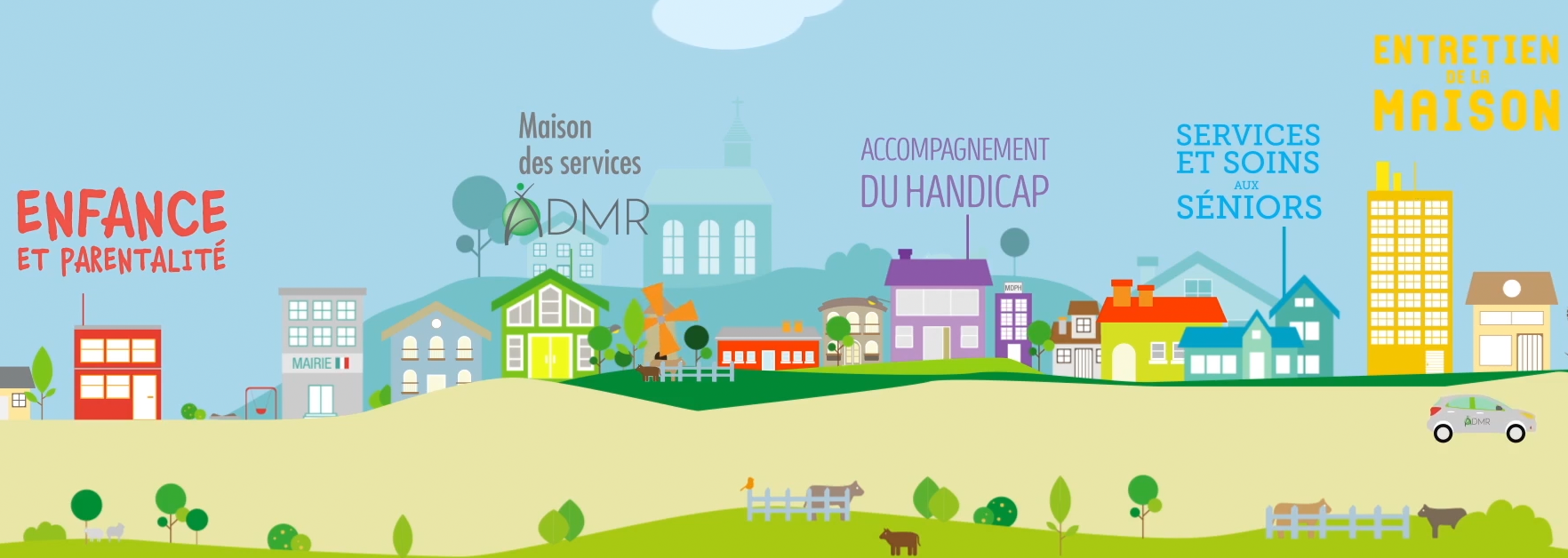 L'ADMR vous simplifie la vie : Ménage, repassage, garde d'enfants, soins infirmiers, petits bricolage, petit jardinage, ...